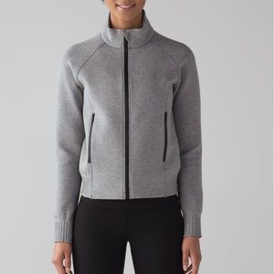 Lululemon NTS Jacket Heathered Medium Grey Black